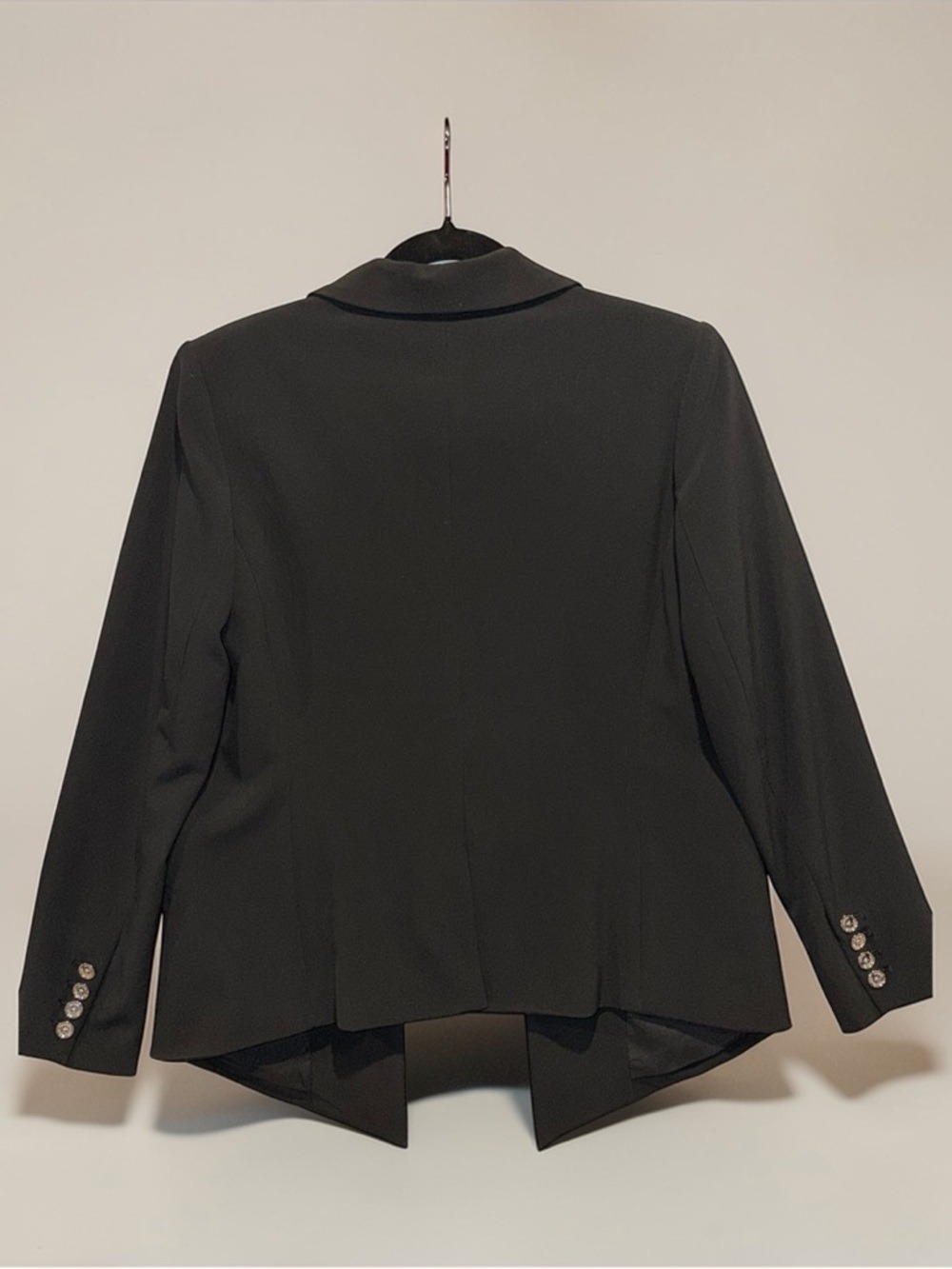 Michael Kors Black Shawl Collar Double Button Blazer Size 4 - Picture 3 of 12